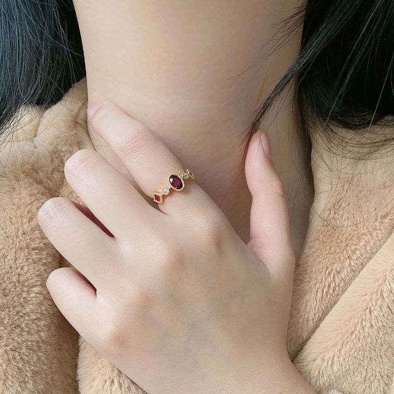 Close-up of Rose Gold Plated Ring