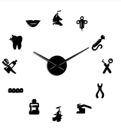 Wall Clock Mirror DIY Sticker Modern Large Decor Home Acrylic Surface Art - Picture 5 of 7
