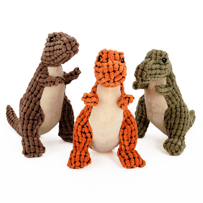 Dinosaur Pet Toys Giant Dogs Pets Interactive Dog Toys For Plush Stuffing Squeakers