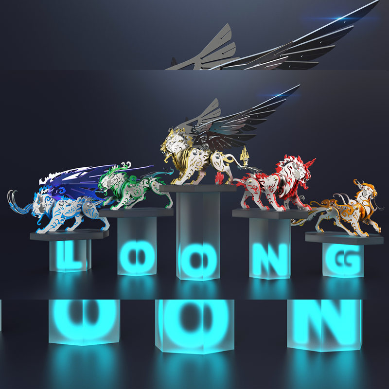 3D Metal Puzzle Model Decoration Toy