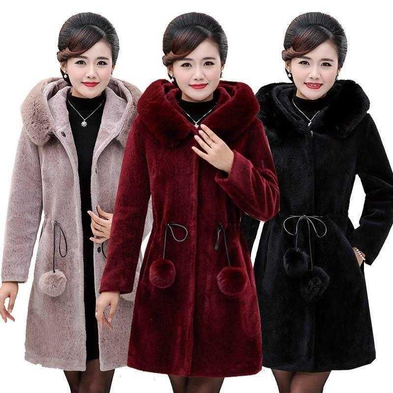 Mink Fur Coat Women Hooded Velvet Long Female Whole Clothes for Abrigos  Mujer Invierno 2024 Rebajas FCY - AliExpress
