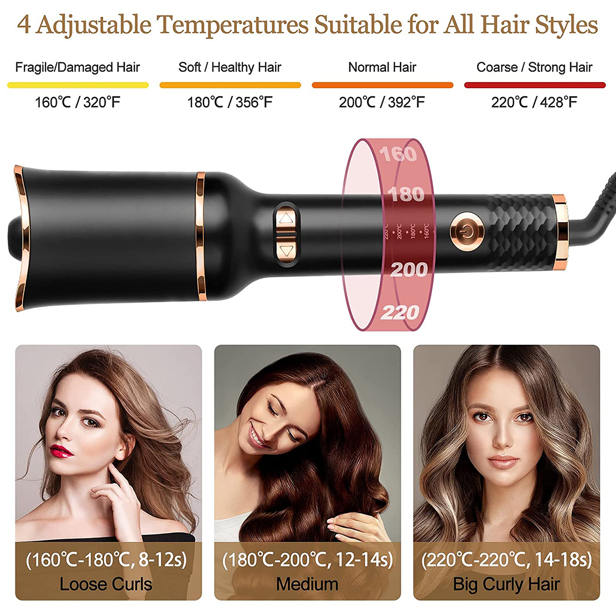 Automatic Curling Iron Air Curling Flat Iron Magic Wand Wave Styling Automatic R