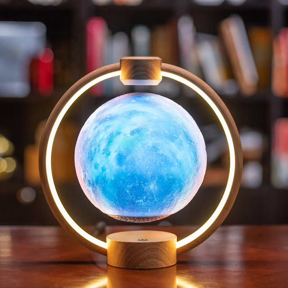 Maglev Moon Light Bluetooth Speaker 3D Stereo Diy Colorful Glare ...