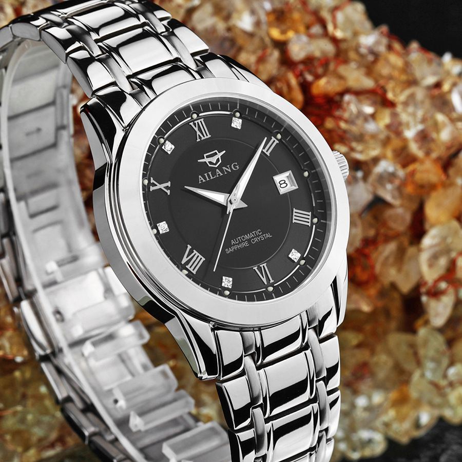 4c34c77f 7e3b 43b9 86a9 dc801874447e - Ailang Men's Business Casual Stainless Steel Mechanical Watch