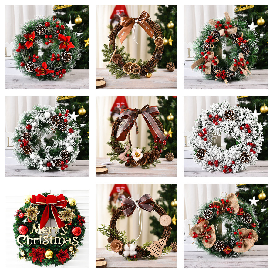 Christmas Decorations Garland Wreath CJdropshipping