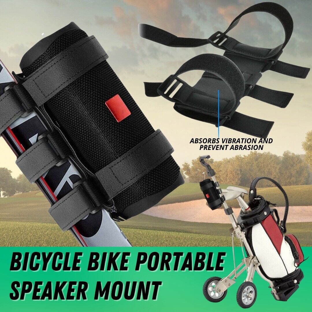 Bicycle Portable Bluetooth Speaker Mount for Golf Cart Bike Strap Accessories
