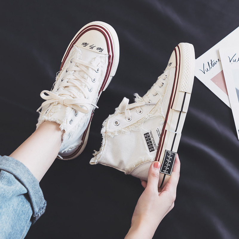 Popular all-match girls canvas shoes