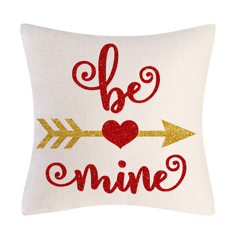 Valentine's Day Linen Pillowcase Holiday Gift - Picture 5 of 5
