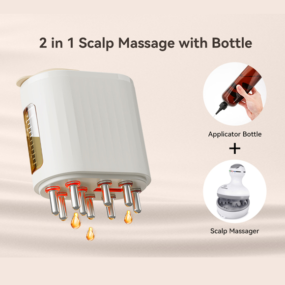 2 In 1 Electric Scalp Massager And Hair Oil Applicator Hair Massager