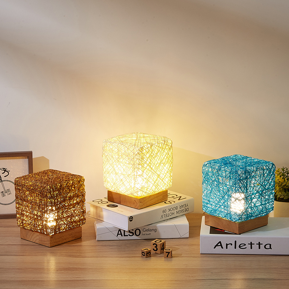 LED Dimmable Hand Knit Lamp | Unique Lamps