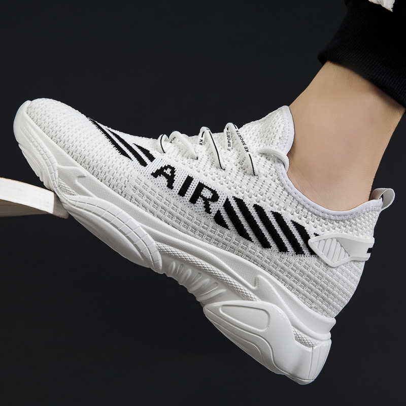 New Men's Sports Fashion Casual Flying Woven Running Shoes CJdropshipping