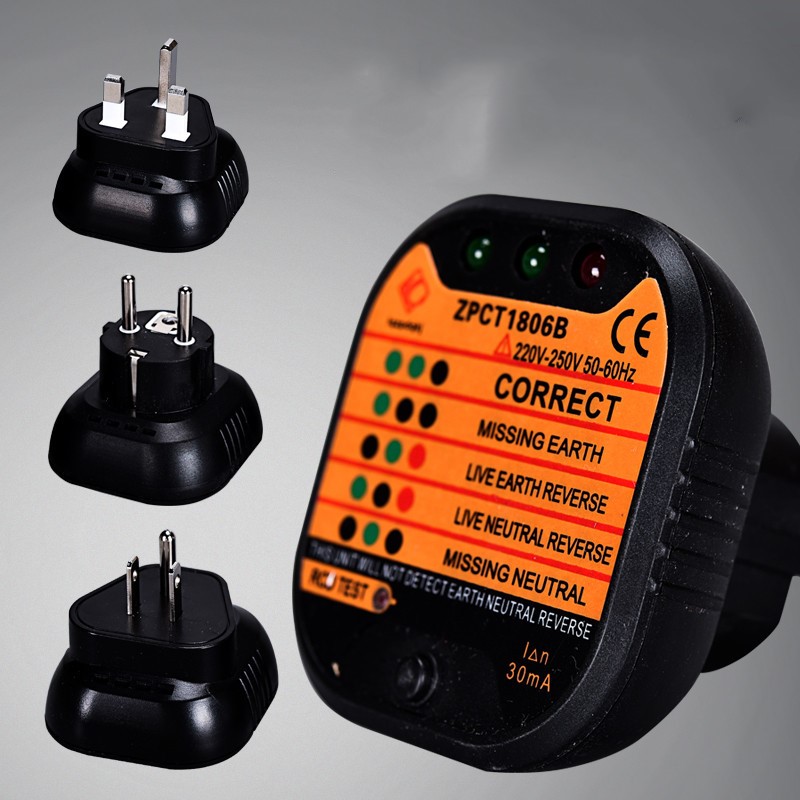 ZPCT1806C Socket safety tester Socket Wire Detector