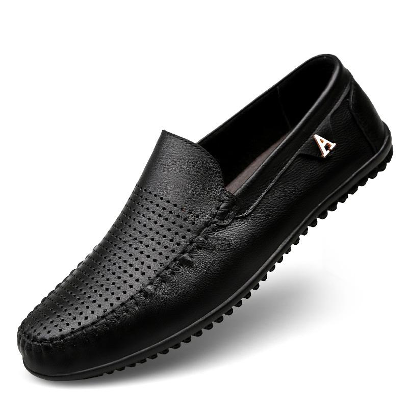 New Breathable Men Leather Shoes