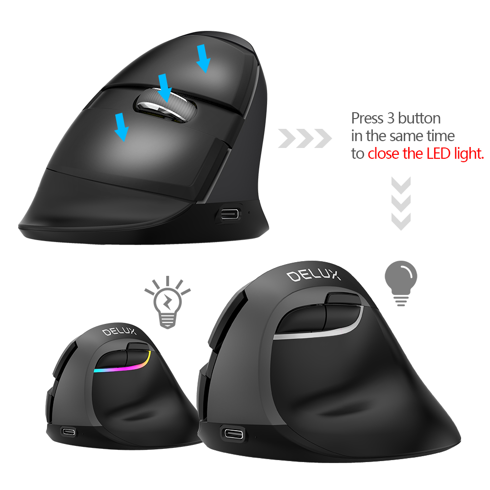 vertical mouse with Bluetooth Connection