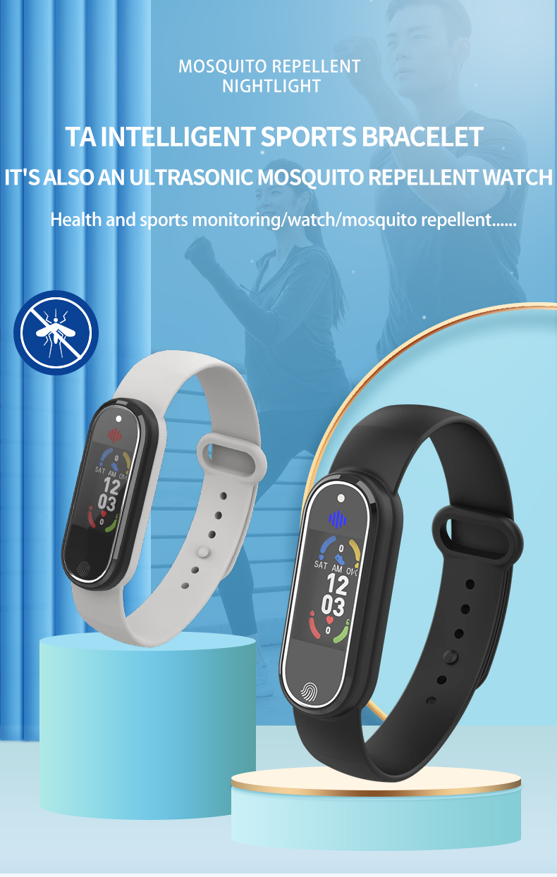 Mosquito Repellent Bracelet Ultrasonic Insect Wristband Watch Portable Repeller Electronic Bracelet Anti Mosquito