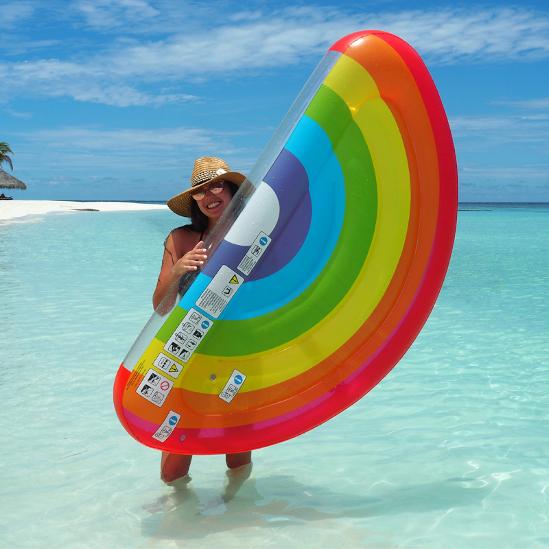 Rainbow Floating Cushion Bed