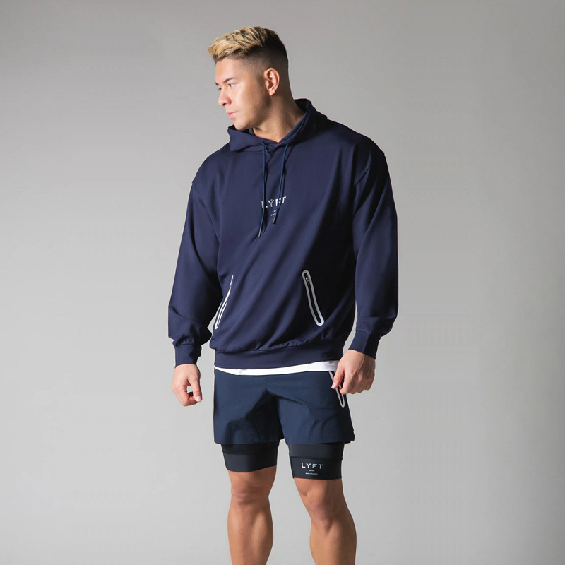 Mens Lyft Zip Pocket Casual Hooded Sports Sweatshirt - Wray Sports