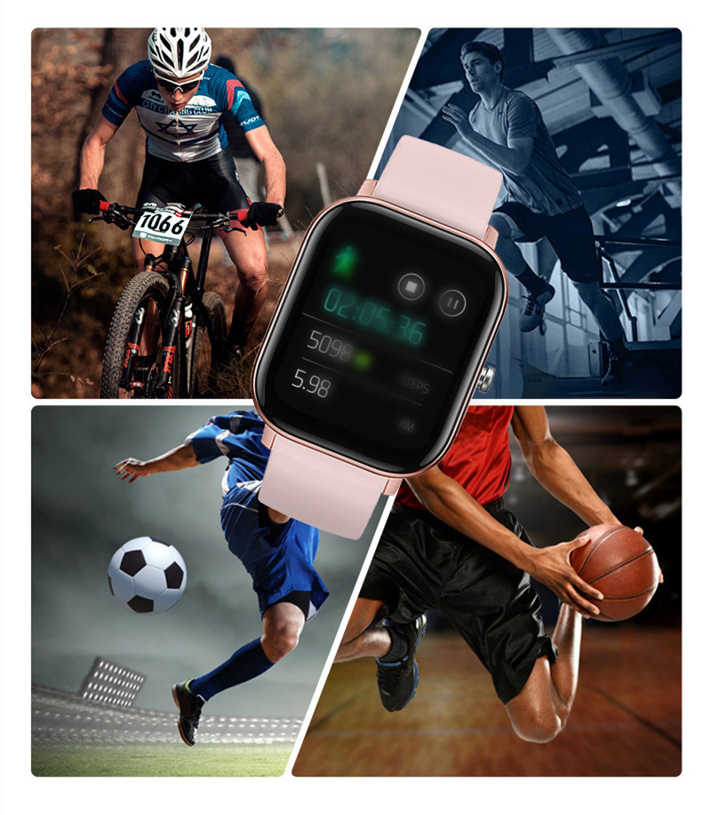 Full-Touch Smart Bracelet Monitors Heart Rate Blood Pressure multifunction Sport Watch