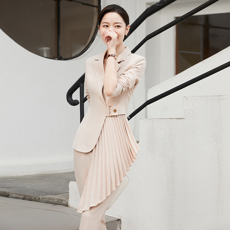 55a8149f baca 43e1 81ff 1bae0fe2e156 Korean Fashion Temperament President Formal Dress Small Suit Two-piece