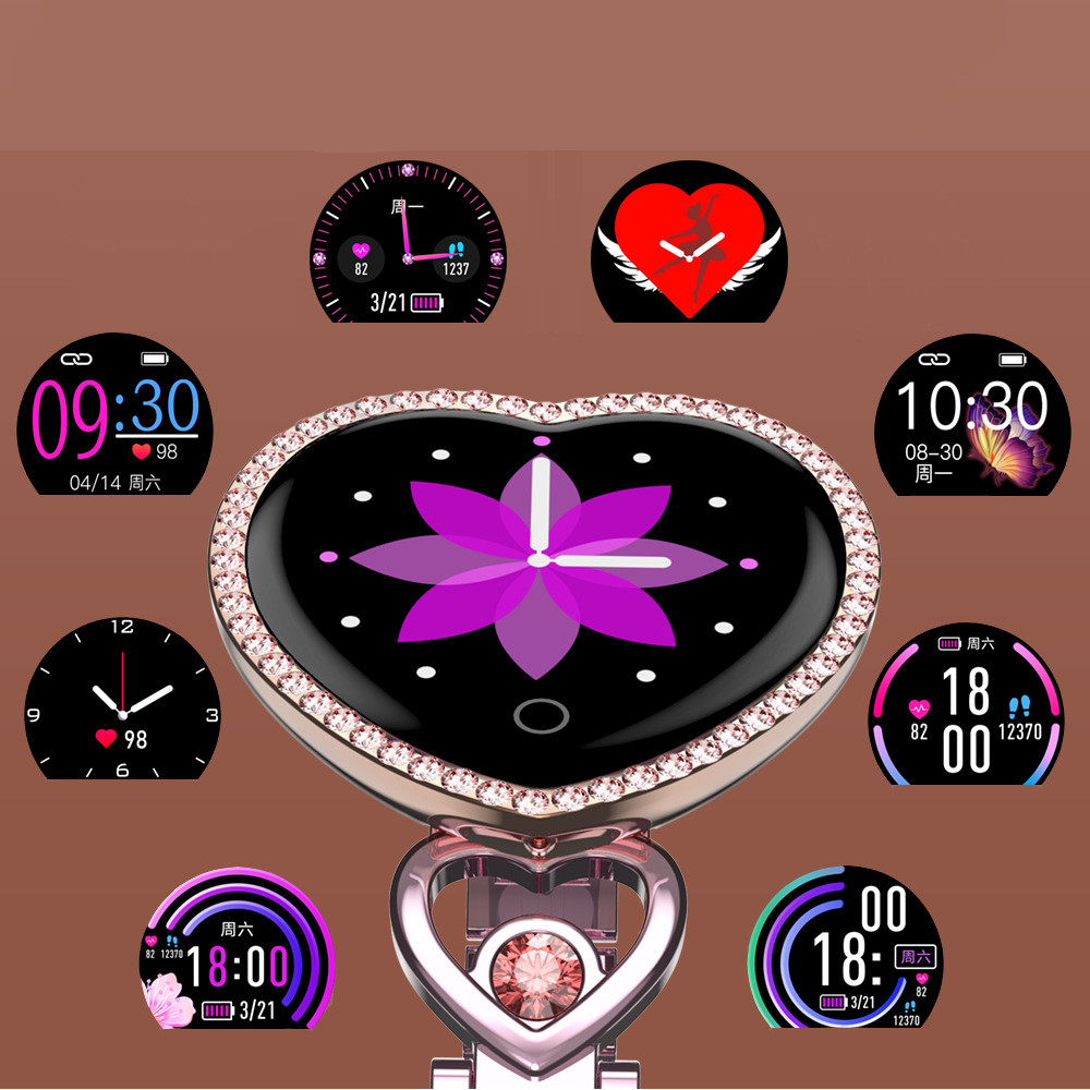 Heart Shape Life Helping Heart Rate Fitness Women's Smartwatches