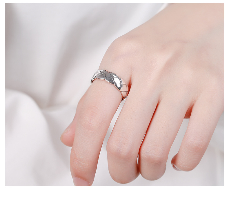 Fashionable Men's S925 Silver Ring