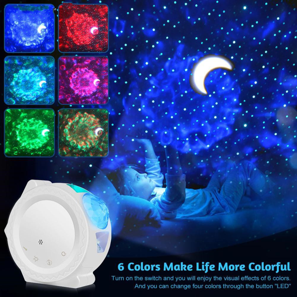 LED Starry Sky Projector Light Moon Star Cloud Bluetooth Night