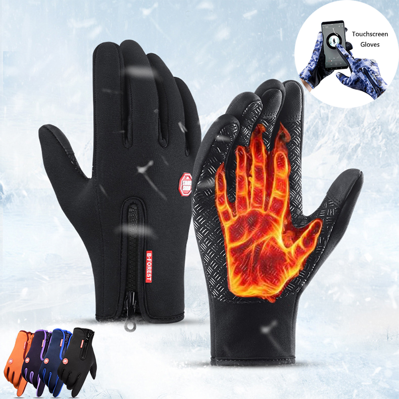 Winter Gloves Touch Screen Riding Motorcycle Sliding Waterproof Sports ...