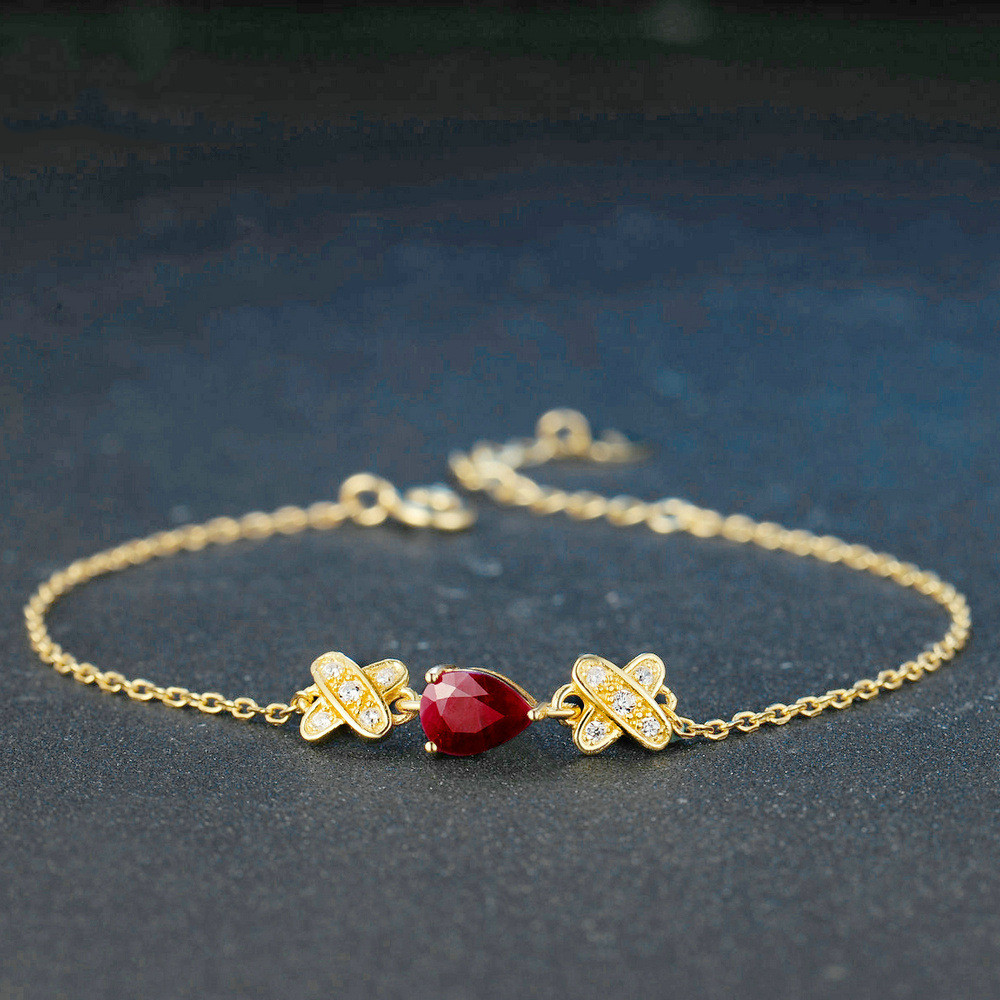 Red natural gemstone jewelry