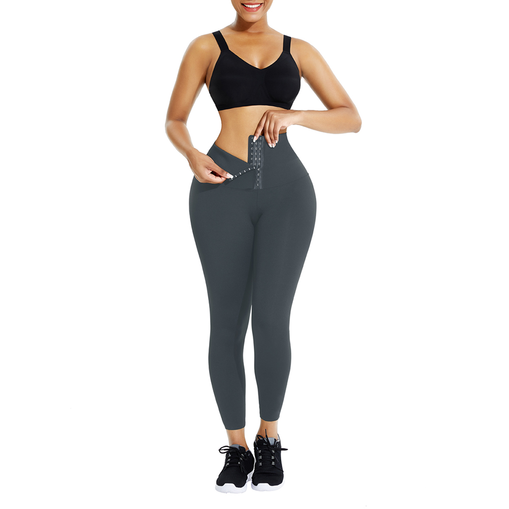 Double Breasted European And American Yoga Corset Leggings - CJdropshipping