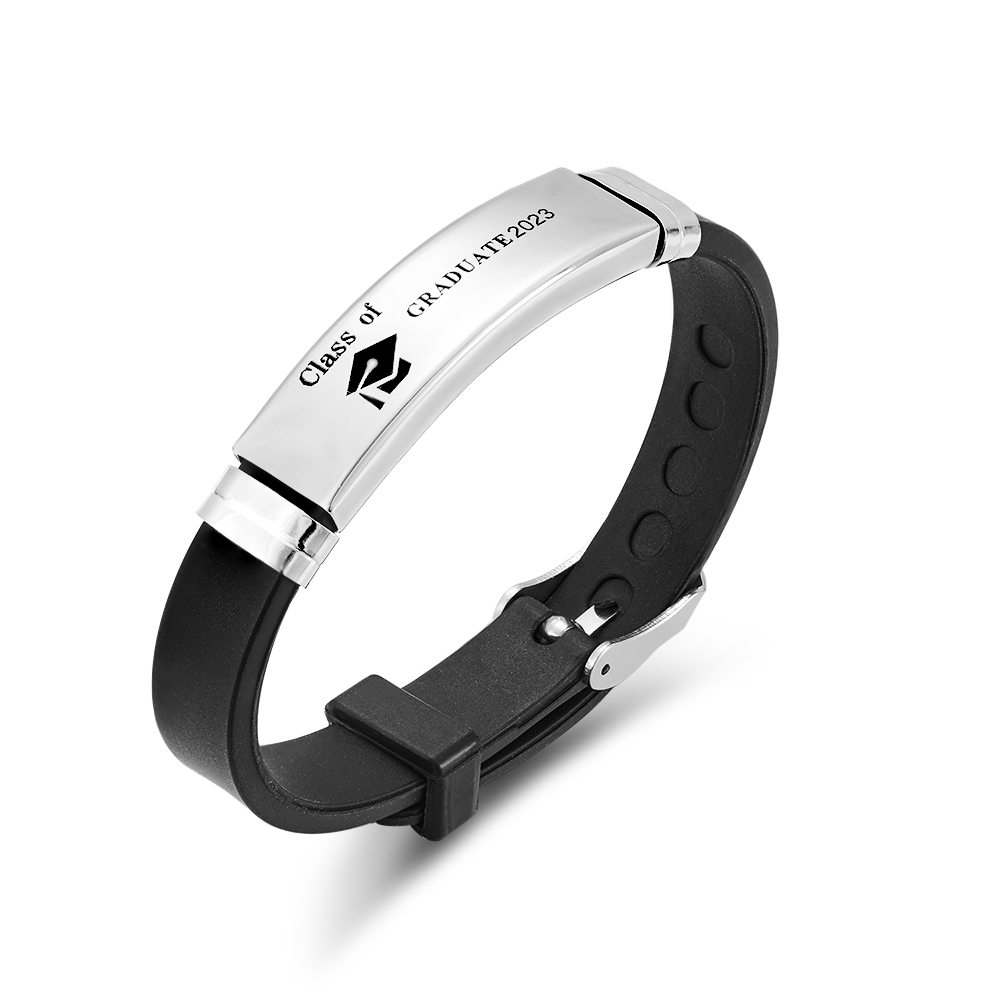 Class Of 2023 Graduation Bracelet Sport Stainless Steel Adjustable