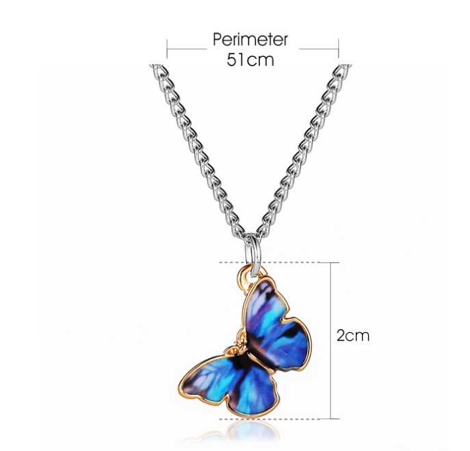 59710059 488b 485b b570 d513c03a1a97 - Simple Color Dripping Butterfly Pendant Clavicle Chain