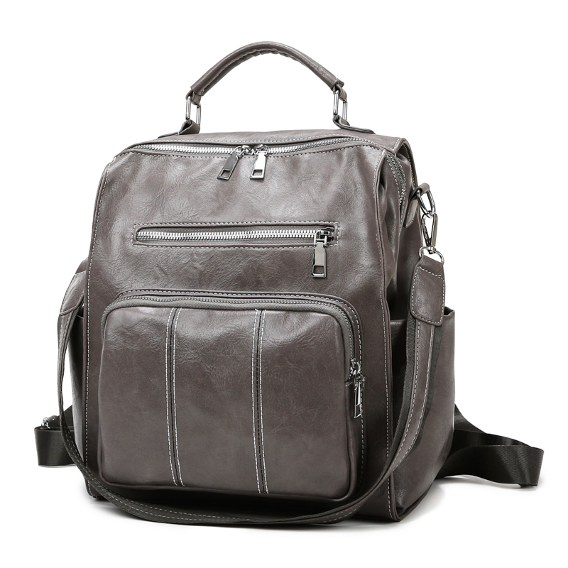 High-End Pu Solid Color Single Shoulder Backpack shopper-ever.myshopify.com
