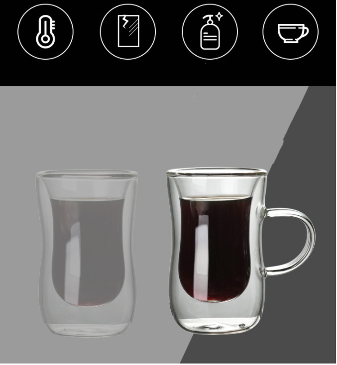 Catania espresso glass with or without handle