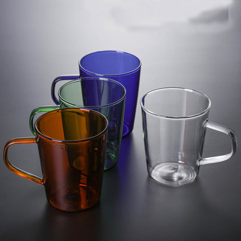 Rimini colorful glass mugs collection