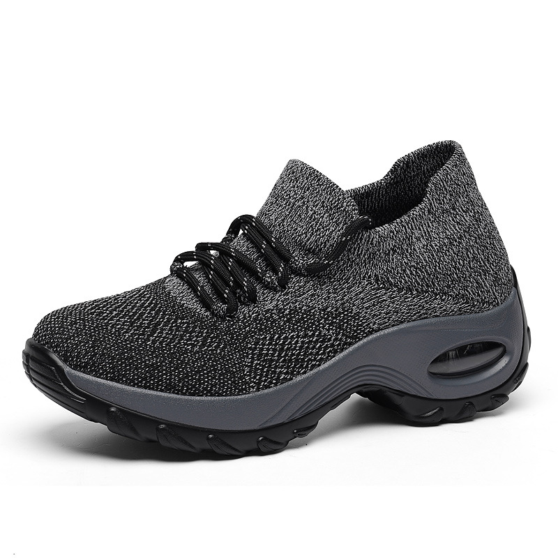 Sports shoes women flying knit socks shoes shaking shoes
