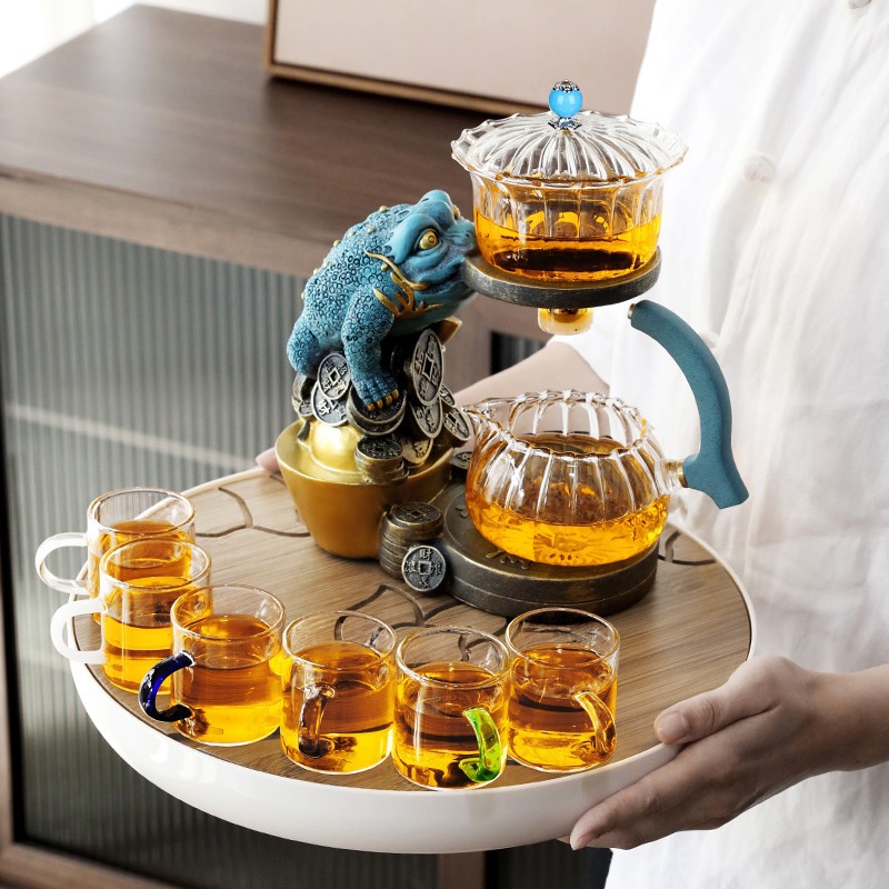 Teapot Glass Automatic Tea Set CJdropshipping