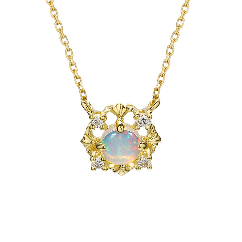 Grazia Jewelry Tiny Opal Necklace