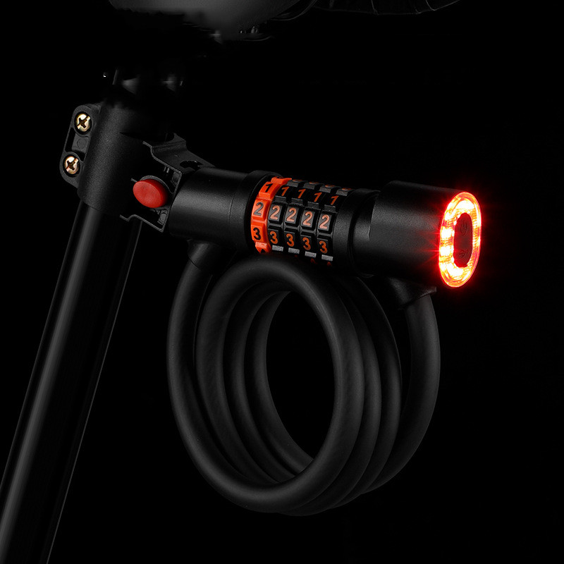Bicycle With Taillight Combination Lock