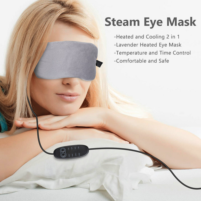 lavender Rechargeable steam hot compress eye mask