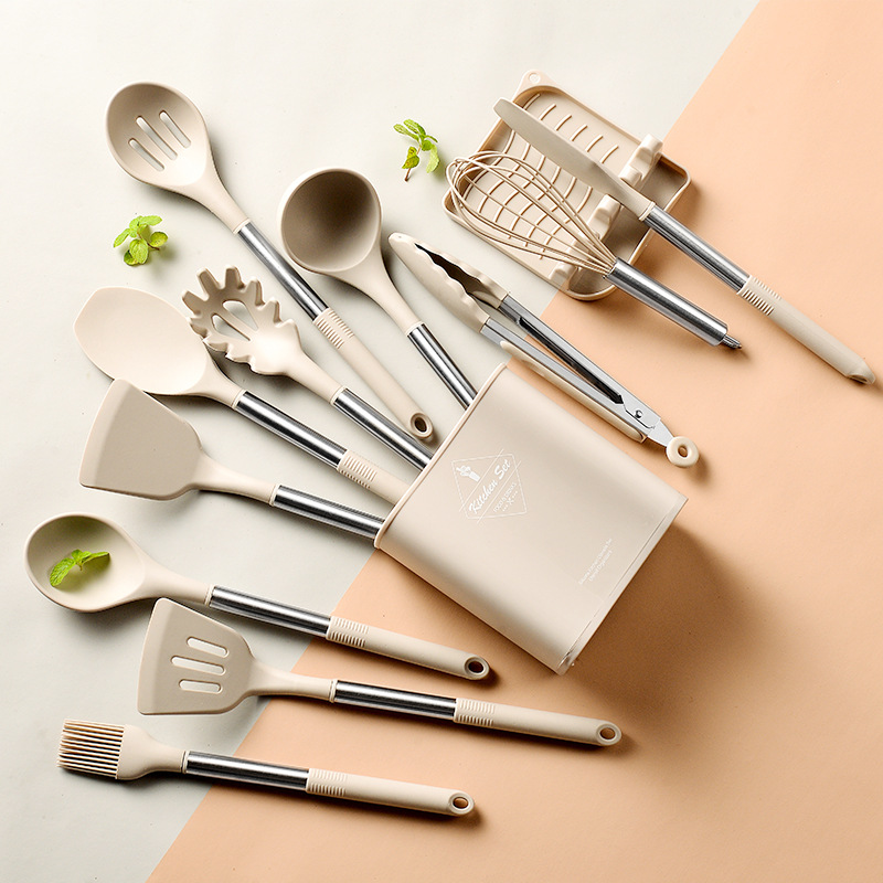 Heat Resistant Non-stick Pot Spoon Spatula Cooking Kitchen Tool Set –  Demeter kitchens