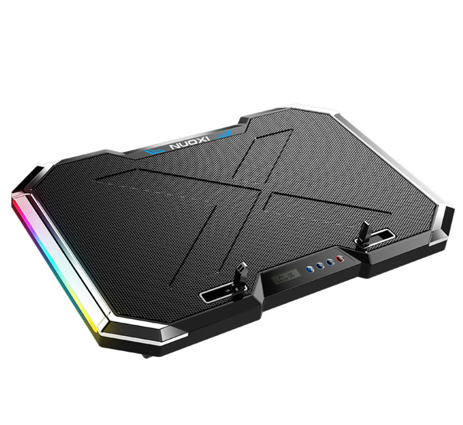 NUOXI Q8 Notebook Cooling Base six core with RGB lighting effects