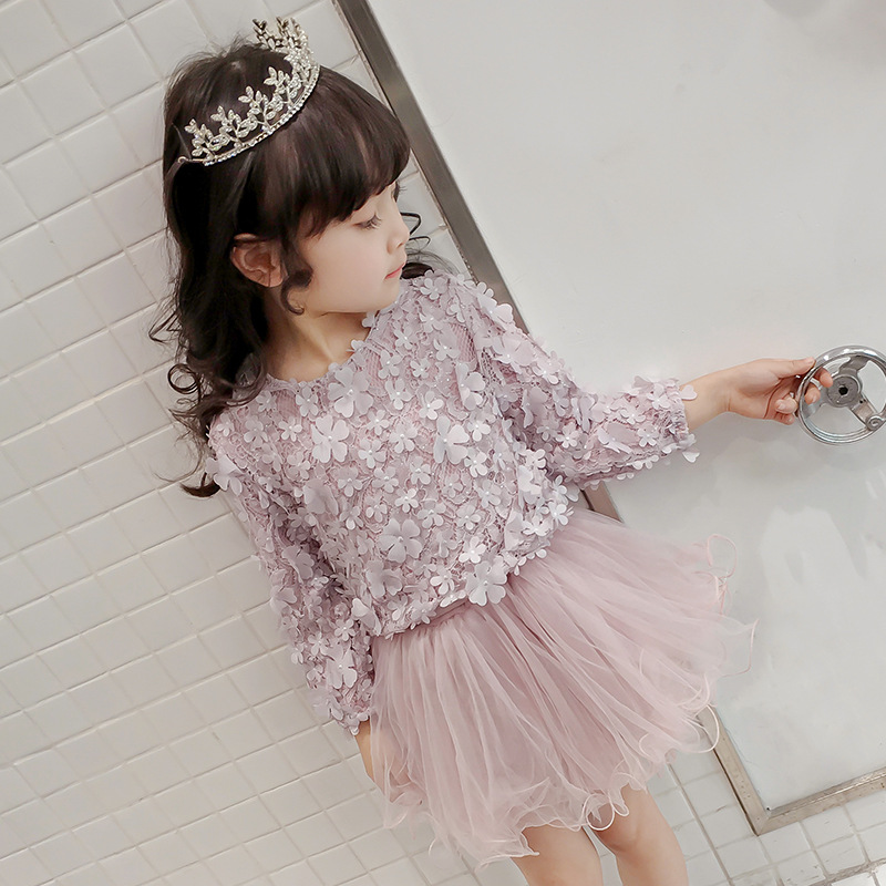 New Style Female Petal Skirt Princess Dress Winter Dress CJdropshipping