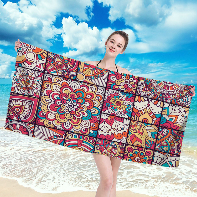 Microfiber Printed Beach Towel 