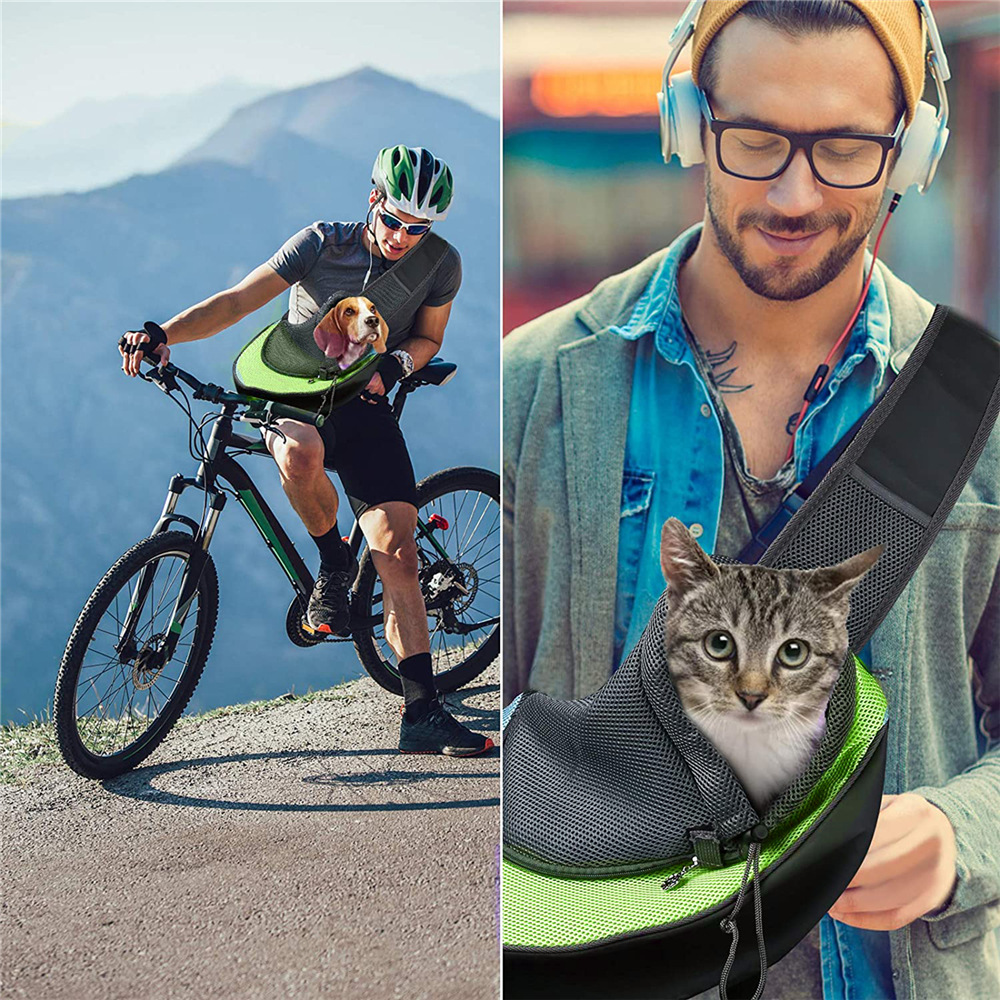 Cat And Dog Travel Portable Messenger Breathable Mesh Pet Backpack