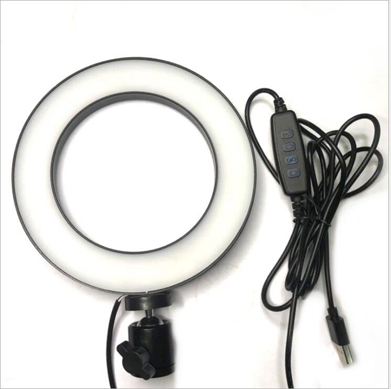 Tripod With Ring Light Mobile Phone Live Selfie Anchor Round LED Fill Light With Stand