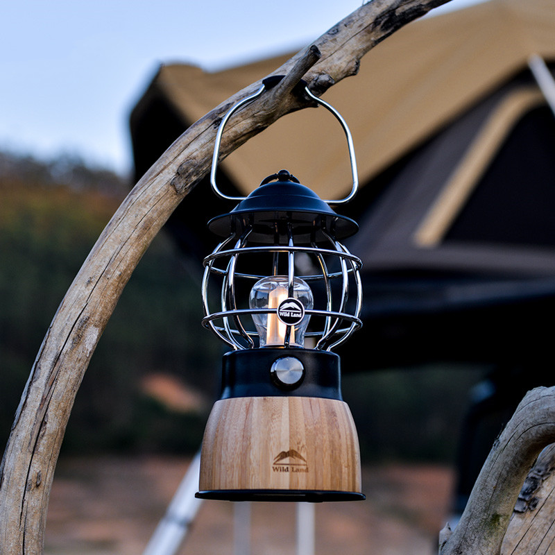 Camping Atmosphere Hanging Tent Light Retro Portable Lantern ...