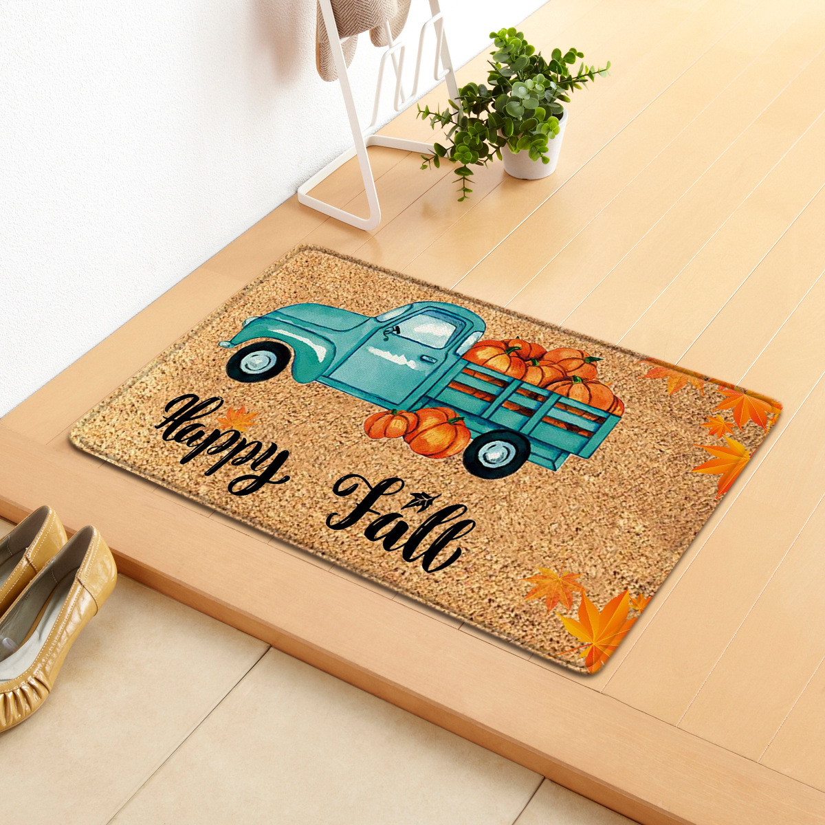 Thanksgiving Day Fall Autumn Pumpkin Doormat Thanksgiving - CJdropshipping