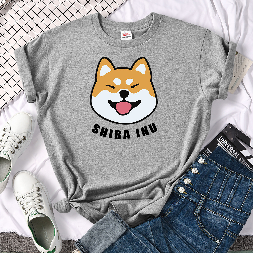 Shiba Inu honden T-shirt, heren T-shirt met korte mouwen, Shiba Inu print shirt