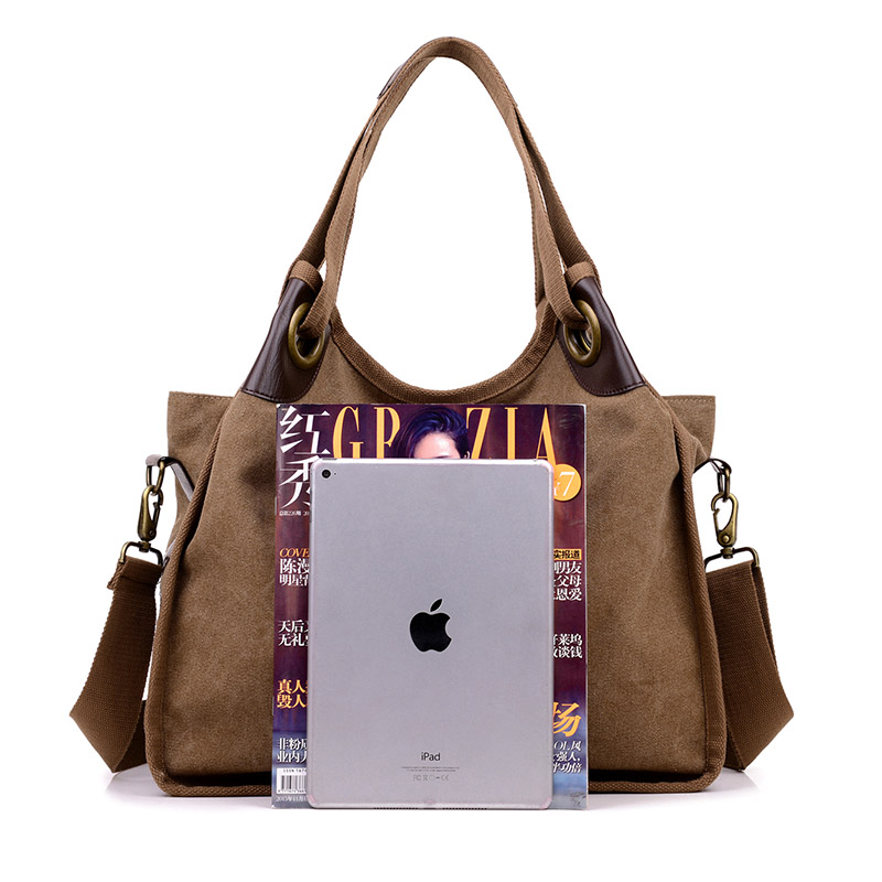 6419719f 23dd 43fa b661 77e7edd68946 - Canvas Bag Wear-Resistant All-Match Large-Capacity Messenger Bag