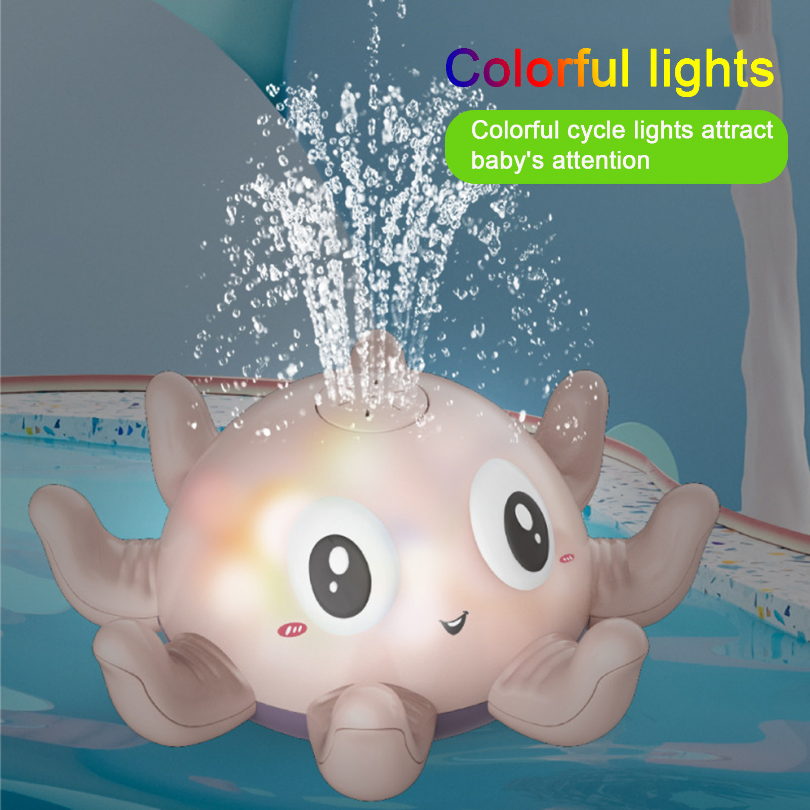 Colorful and Friendly Design of Bath Octopus Toy